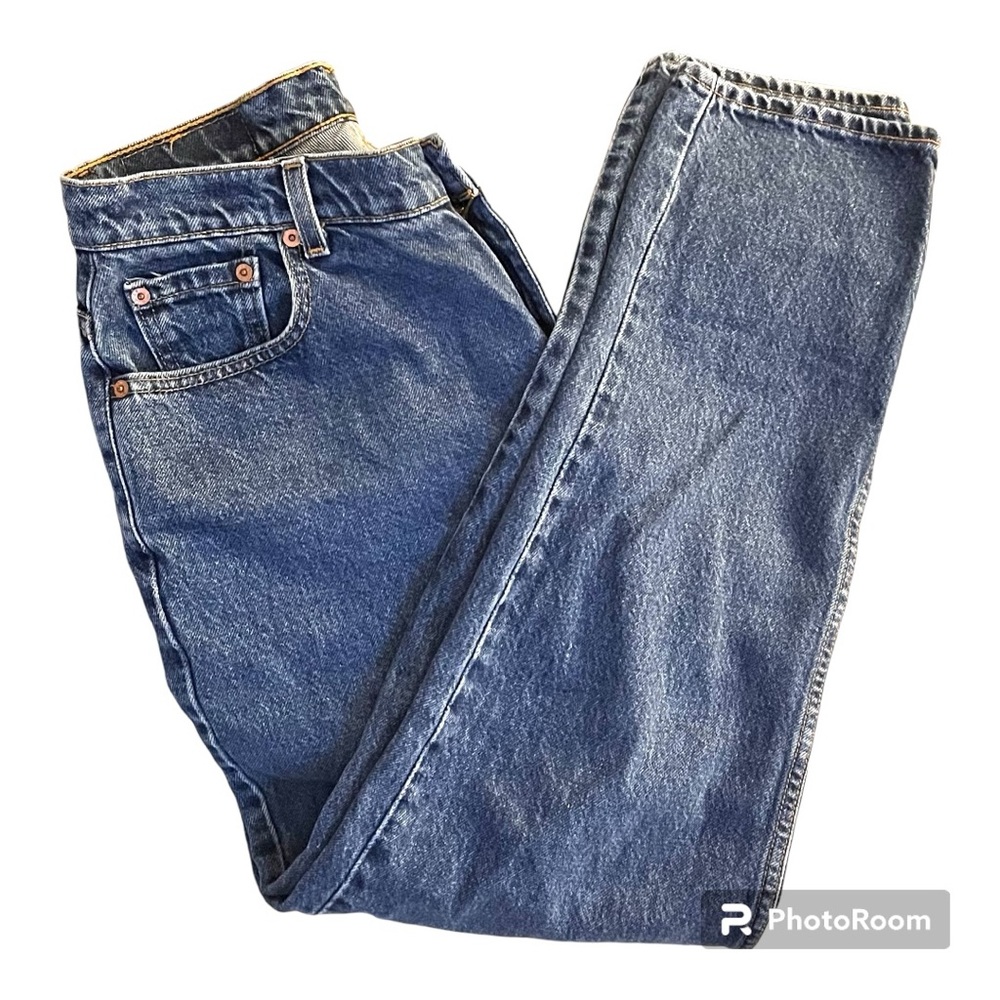 Levi's Classic Blue High-Rise Straight Jeans